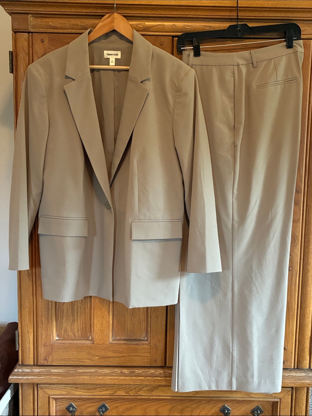 Open Edit Suit Blazer Pant Trouser Size L 14